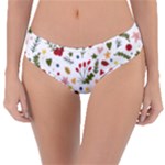 Floral Christmas pattern  Reversible Classic Bikini Bottoms