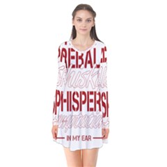 Fireball Whiskey Shirt Solid Letters 2016 Long Sleeve V-neck Flare Dress by crcustomgifts