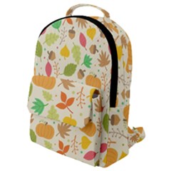 Thanksgiving Pattern Flap Pocket Backpack (small) by Valentinaart