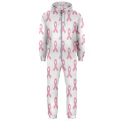 Pink Ribbon - Breast Cancer Awareness Month Hooded Jumpsuit (men)  by Valentinaart