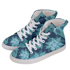 Graphic Design Wallpaper Abstract Men s Hi-top Skate Sneakers by Sapixe