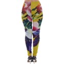 Textile Printing Flower Rose Cover Lightweight Velour Leggings View2