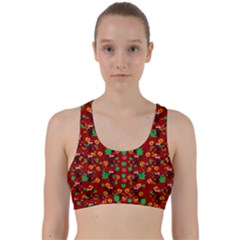 Christmas Time With Santas Helpers Back Weave Sports Bra by pepitasart