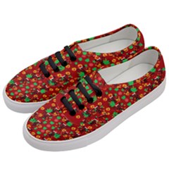 Christmas Time With Santas Helpers Women s Classic Low Top Sneakers by pepitasart