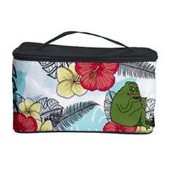 Apu Apustaja And Groyper Pepe The Frog Frens Hawaiian Shirt With Red Hibiscus On White Background From Kekistan Cosmetic Storage by snek