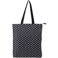Logo Kek Pattern Black And White Kekistan Black Background Double Zip Up Tote Bag by snek