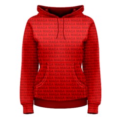 Maga Make America Great Again Usa Pattern Red Women s Pullover Hoodie by snek