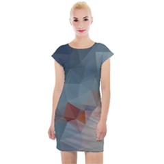 Triangle Geometry Trigonometry Cap Sleeve Bodycon Dress by Mariart