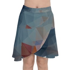 Triangle Geometry Trigonometry Chiffon Wrap Front Skirt by Mariart