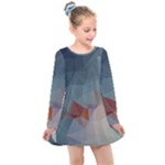 Triangle Geometry Trigonometry Kids  Long Sleeve Dress