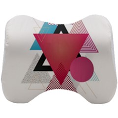 Geometric Line Patterns Head Support Cushion by Mariart