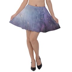 Orion Nebula Pastel Violet Purple Turquoise Blue Star Formation Velvet Skater Skirt by genx