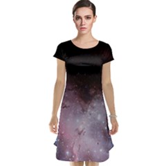 Eagle Nebula Wine Pink And Purple Pastel Stars Astronomy Cap Sleeve Nightdress