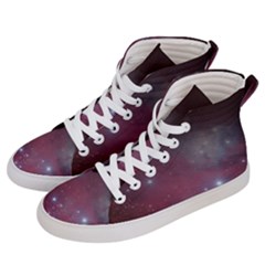 Christmas Tree Cluster Red Stars Nebula Constellation Astronomy Men s Hi-top Skate Sneakers