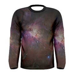 Orion Nebula Star Formation Orange Pink Brown Pastel Constellation Astronomy Men s Long Sleeve Tee by genx