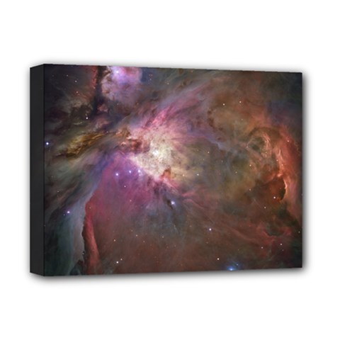 Orion Nebula Star Formation Orange Pink Brown Pastel Constellation Astronomy Deluxe Canvas 16  X 12  (stretched) 