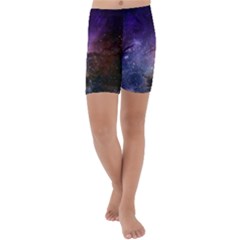 Carina Nebula Ngc 3372 The Grand Nebula Pink Purple And Blue With Shiny Stars Astronomy Kids  Lightweight Velour Capri Yoga Leggings