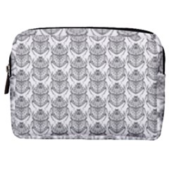 Scarab Pattern Egyptian Mythology Black And White Make Up Pouch (medium) by genx