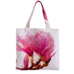 Wild Magnolia flower Zipper Grocery Tote Bag
