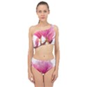 Wild Magnolia flower, watercolor art Spliced Up Two Piece Swimsuit View1
