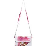 Wild Magnolia flower, watercolor art Mini Crossbody Handbag