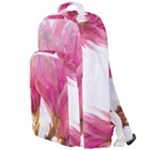 Wild Magnolia flower, watercolor art Double Compartment Backpack
