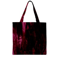 Wordsworth Crushed Velvet Zipper Grocery Tote Bag