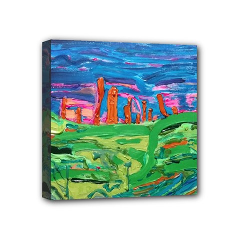 Our Town My Town Mini Canvas 4  X 4  (stretched) by arwwearableart