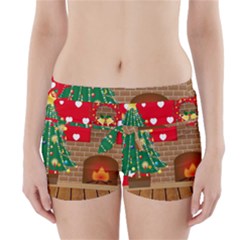 Christmas Room Living Room Boyleg Bikini Wrap Bottoms by Wegoenart