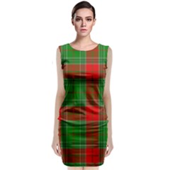 Lumberjack Plaid Buffalo Plaid Sleeveless Velvet Midi Dress by Wegoenart