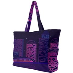 Christmas Skyline Skyscraper Simple Shoulder Bag by Wegoenart