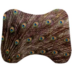 Peacock Feathers Wheel Plumage Head Support Cushion