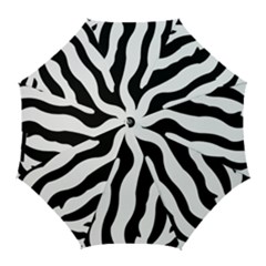 Zebra Horse Pattern Black And White Golf Umbrellas by picsaspassion