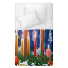 Christmas Lighting Candles Duvet Cover (single Size) by Wegoenart