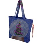 Christmas  Snow Drawstring Tote Bag