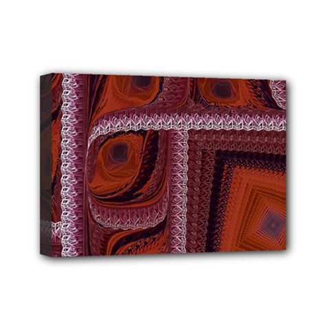 Petals Pattern Design Texture Mini Canvas 7  X 5  (stretched) by Wegoenart