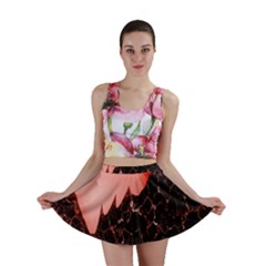 Sci Fi Red Fantasy Futuristic Mini Skirt