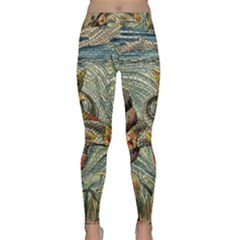 Fish Underwater Cubism Mosaic Classic Yoga Leggings by Wegoenart