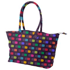 Background Colorful Geometric Canvas Shoulder Bag by Wegoenart