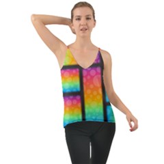 Background Colorful Abstract Chiffon Cami by Wegoenart