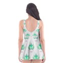 Plant Pattern Green Leaf Flora Skater Dress Swimsuit View2