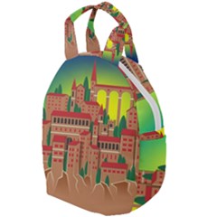 Mountain Village Village Medieval Travel Backpacks by Wegoenart