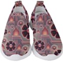 Background Floral Flower Stylised Kids  Slip On Sneakers View1