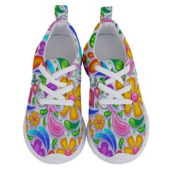 Floral Paisley Background Flower Running Shoes by Wegoenart