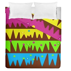 Illustration Abstract Graphic Duvet Cover Double Side (queen Size) by Wegoenart