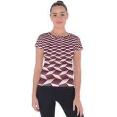 Graphics Geometric Paul Background Short Sleeve Sports Top  by Wegoenart