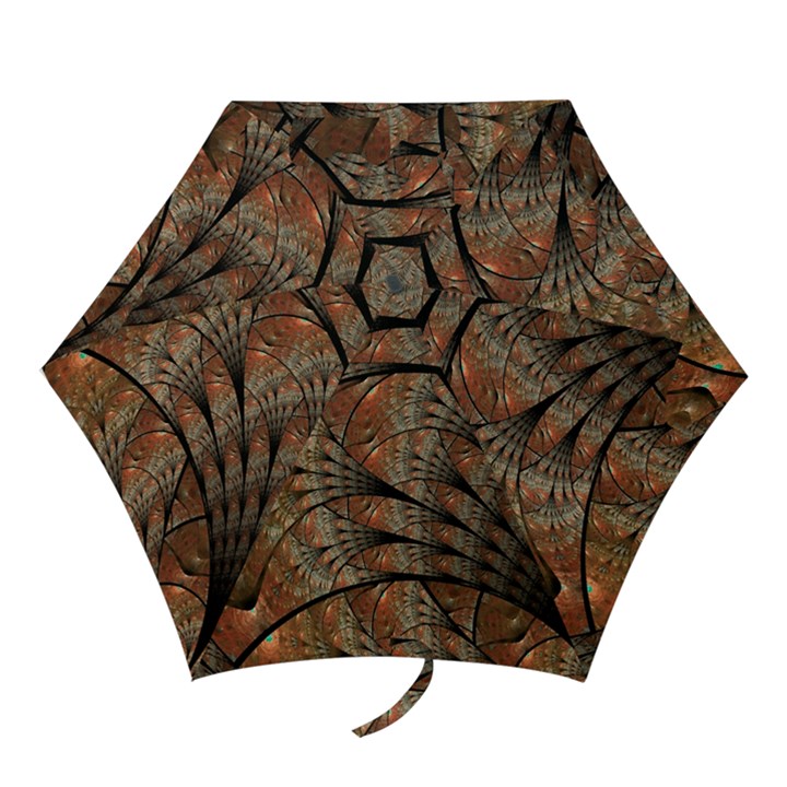 Fractals Artistic Digital Design Mini Folding Umbrellas