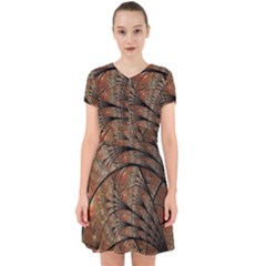 Fractals Artistic Digital Design Adorable In Chiffon Dress by Wegoenart