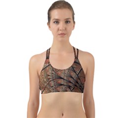 Fractals Artistic Digital Design Back Web Sports Bra by Wegoenart