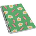 Bacon and Egg Pop Art Pattern 5.5  x 8.5  Notebook View1
